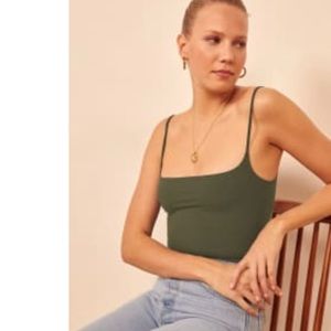 Reformation Carrie Top- Eucalyptus small